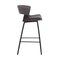 Armen Living Jagger Modern 26" Black Wood and Gray Faux Leather Counter Height Barstool LCJGBABLGR26 - alternate 4